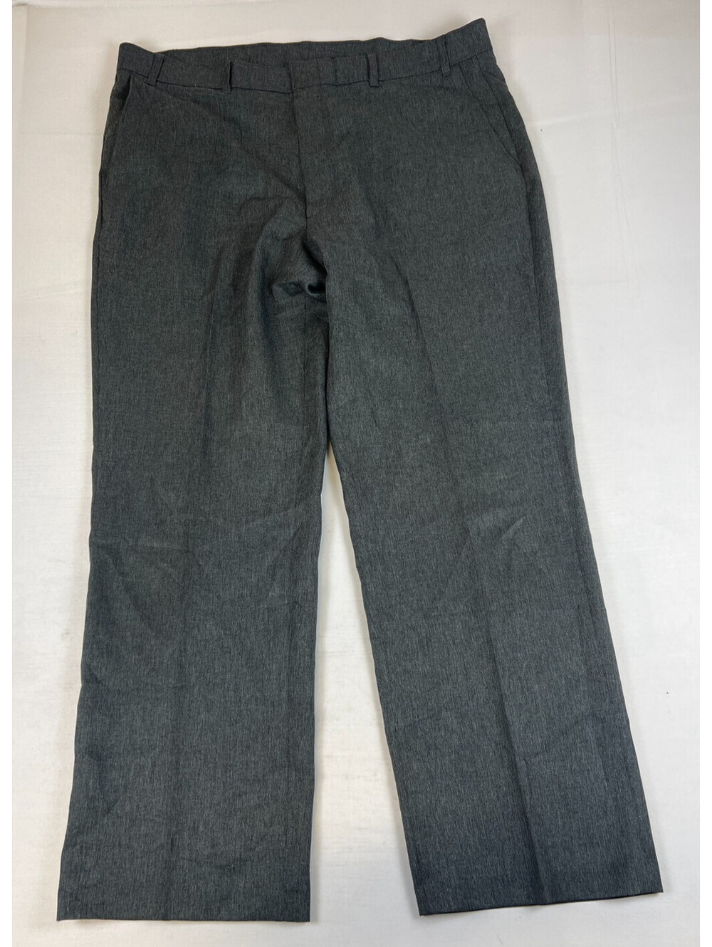 Vtg Levi's Action Slacks Men 40x30 Gray Polyester Dress Pants Classic Fit Slacks